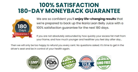 ikaria lean belly juice money back guarantee